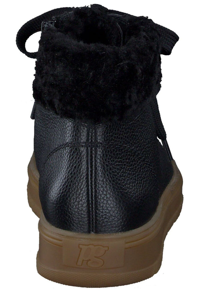 Paul Green Sneaker Glattleder Schwarz/Braun Warmfutter