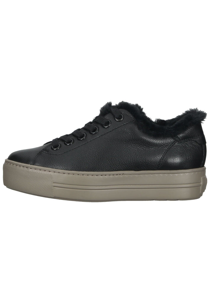 Paul Green Sneaker Glattleder Schwarz Warmfutter
