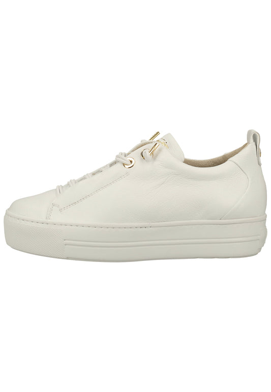 Paul Green Sneaker Glattleder Weiß/Gold