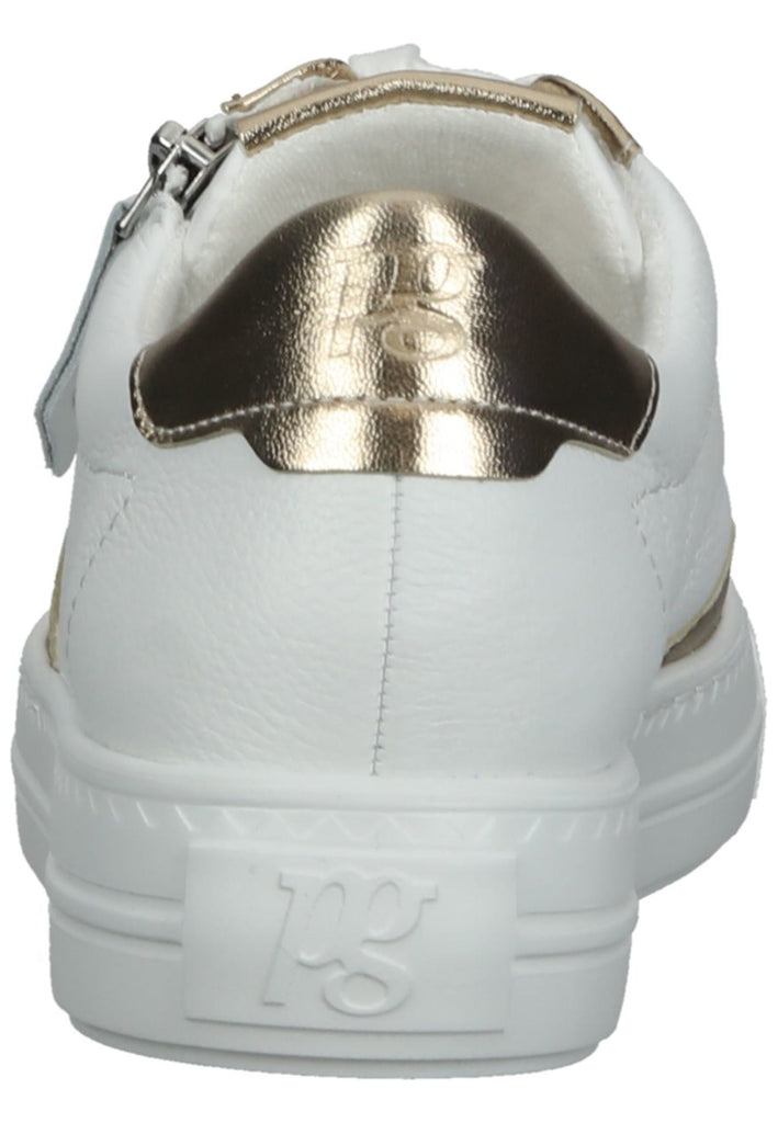 Paul Green Sneaker Glattleder Weiß/Gold