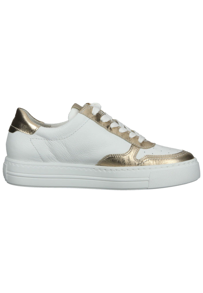 Paul Green Sneaker Glattleder Weiß/Gold