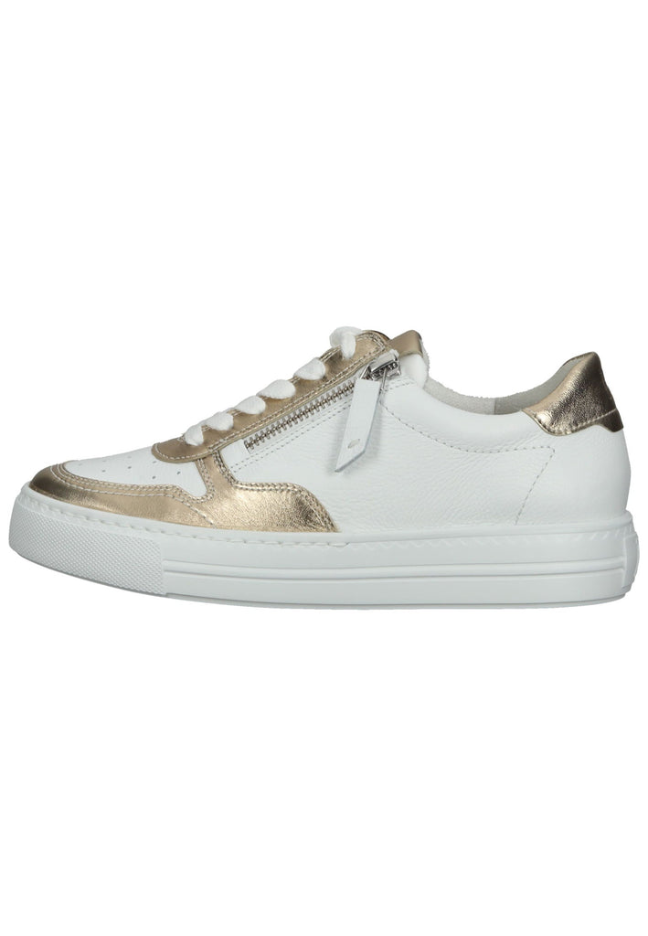 Paul Green Sneaker Glattleder Weiß/Gold