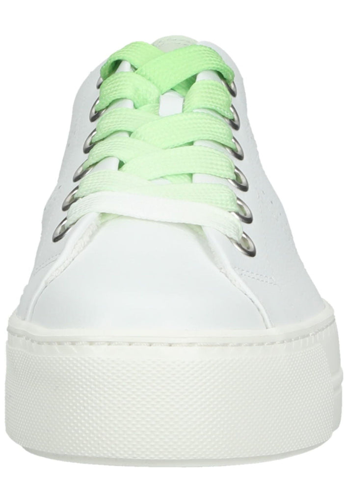 Paul Green Sneaker Glattleder Weiß/Grün