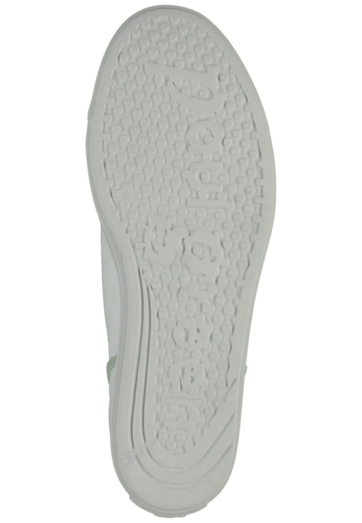 Paul Green Sneaker Glattleder Weiß/Grün