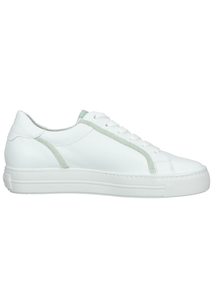 Paul Green Sneaker Glattleder Weiß/Grün