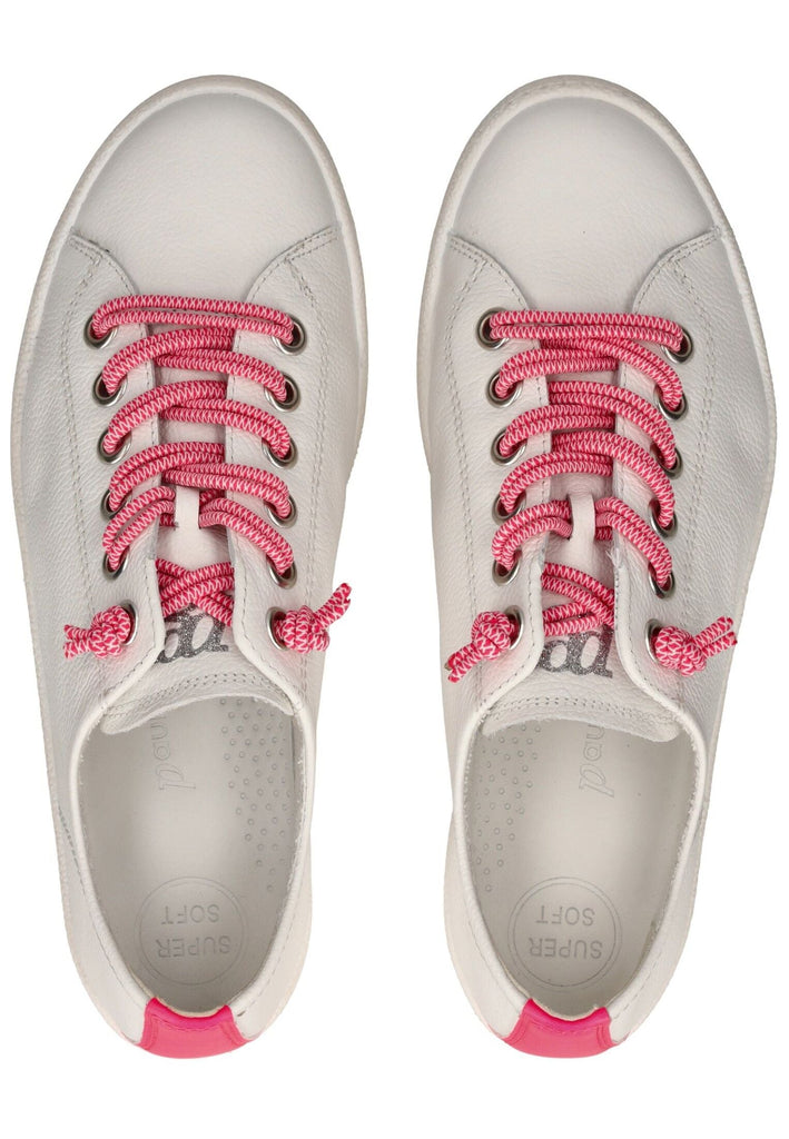 Paul Green Sneaker Glattleder Weiß/Pink