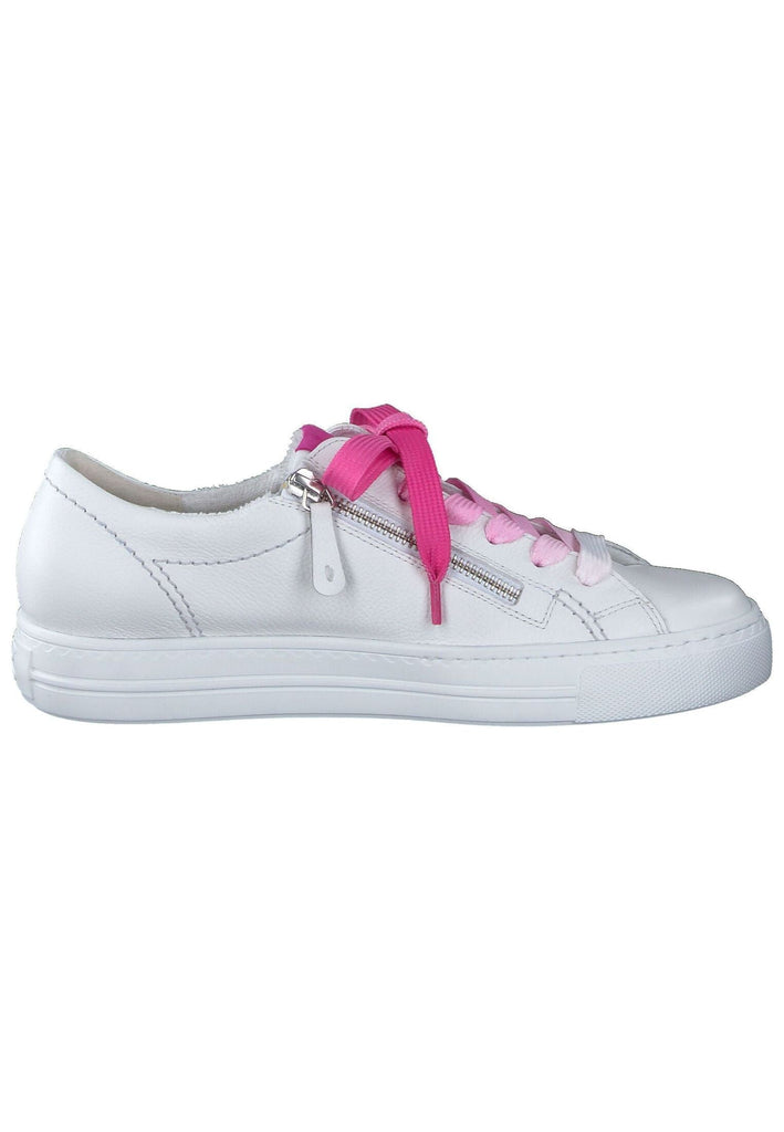 Paul Green Sneaker Glattleder Weiß/Pink
