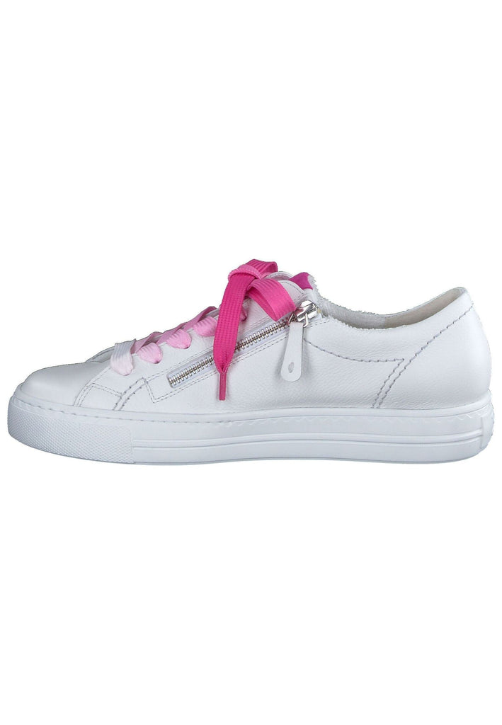 Paul Green Sneaker Glattleder Weiß/Pink
