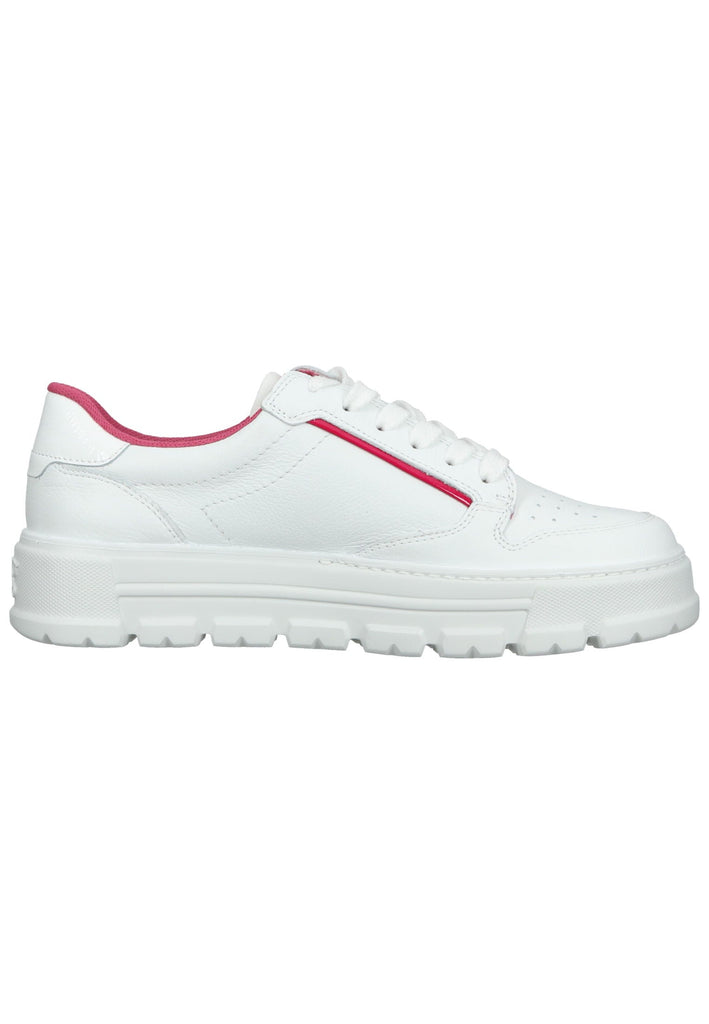 Paul Green Sneaker Glattleder Weiß/Pink