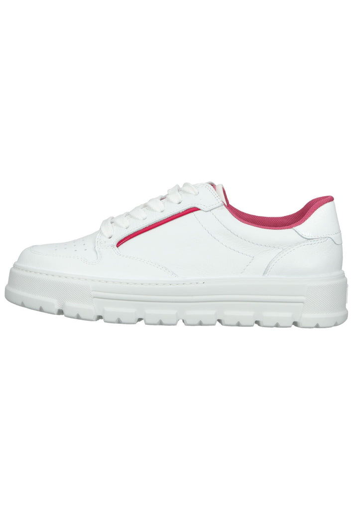 Paul Green Sneaker Glattleder Weiß/Pink
