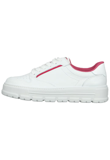 Paul Green Sneaker Glattleder Weiß/Pink