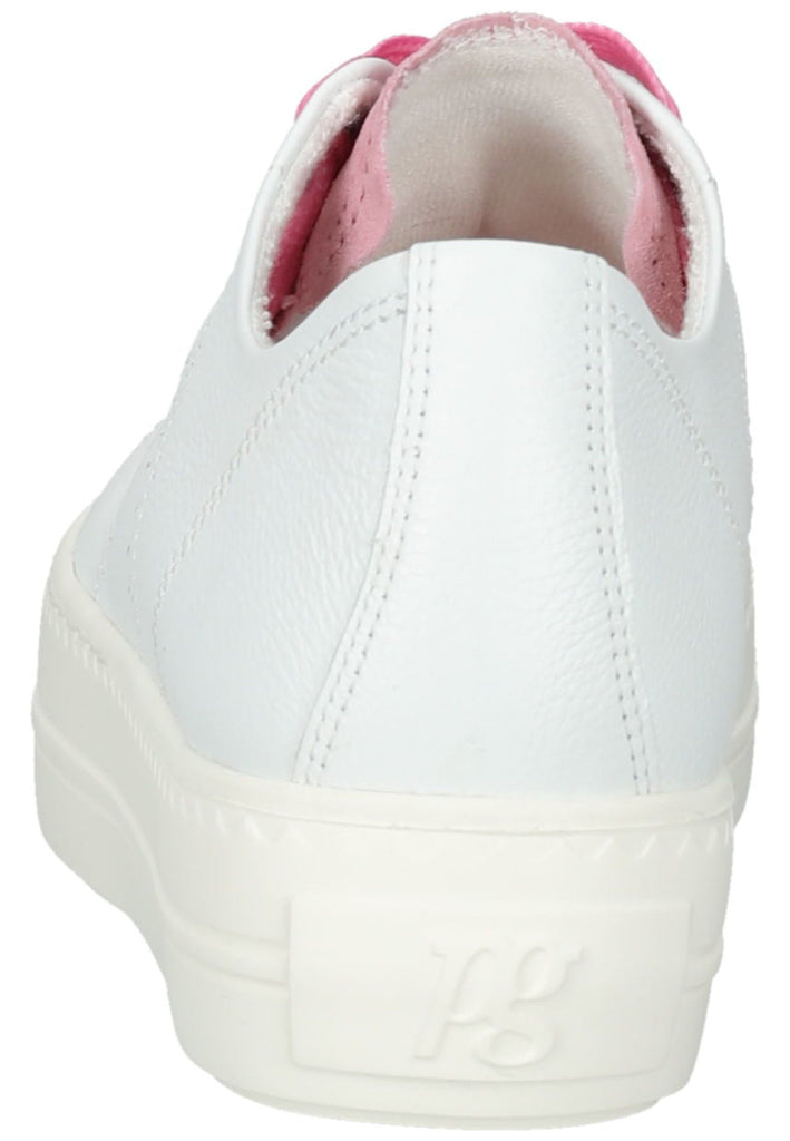Paul Green Sneaker Glattleder Weiß/Pink