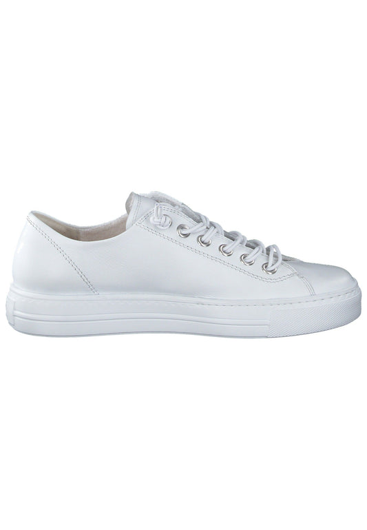 Paul Green Sneaker Glattleder Weiß/Silber