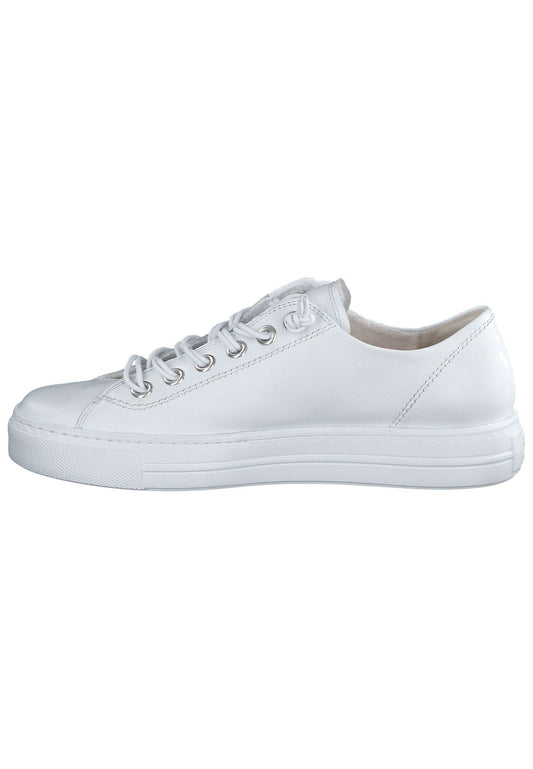 Paul Green Sneaker Glattleder Weiß/Silber