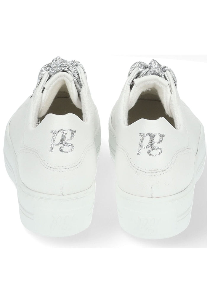 Paul Green Sneaker Glattleder Weiß/Silber