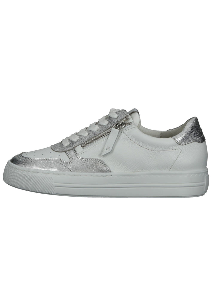Paul Green Sneaker Glattleder Weiß/Silber