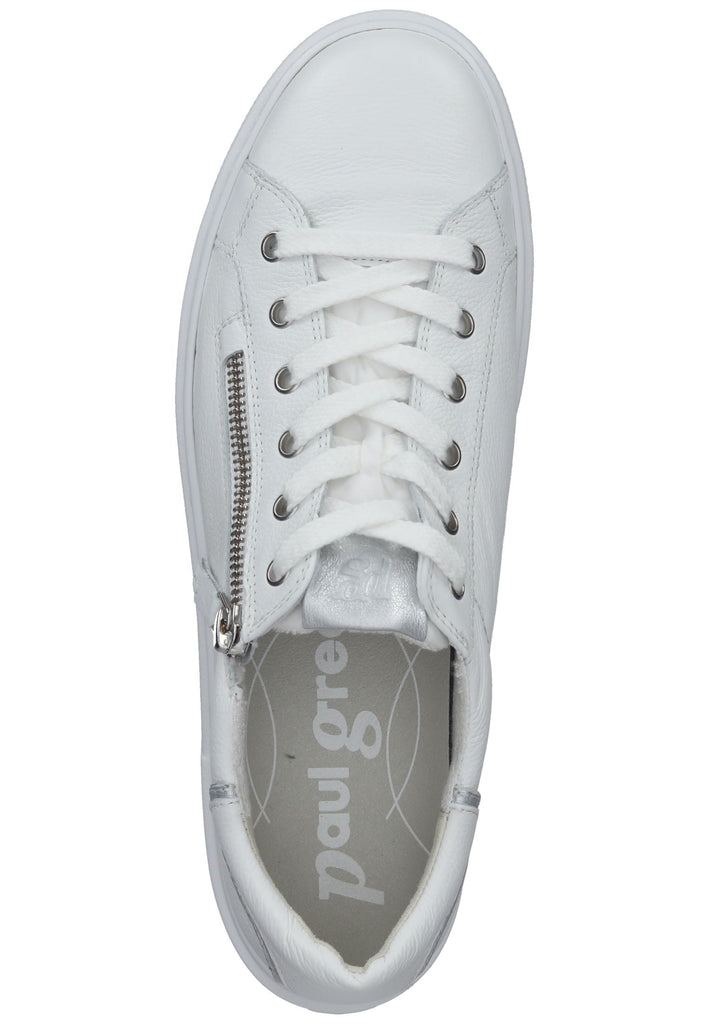 Paul Green Sneaker Glattleder Weiß/Silber