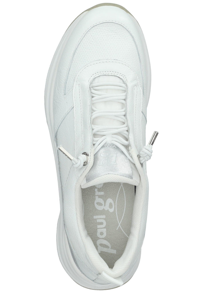 Paul Green Sneaker Glattleder Weiß/Silber