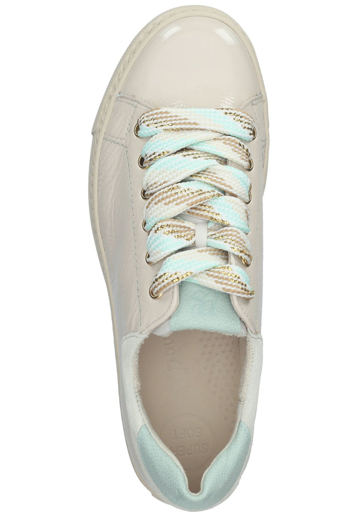 Paul Green Sneaker Leder Beige/Blau