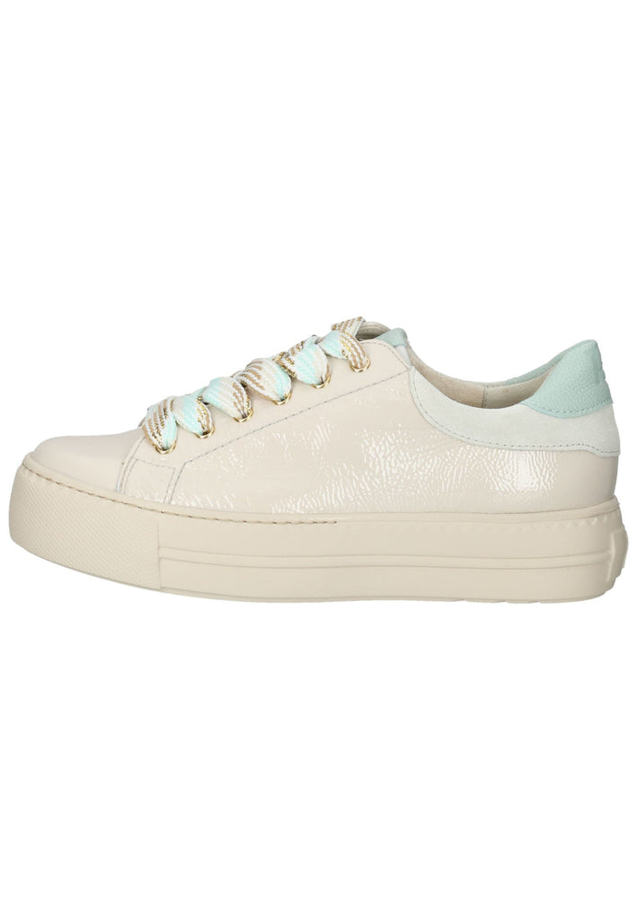 Paul Green Sneaker Leder Beige/Blau