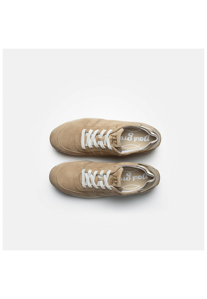 Paul Green Sneaker Leder Braun/Gold