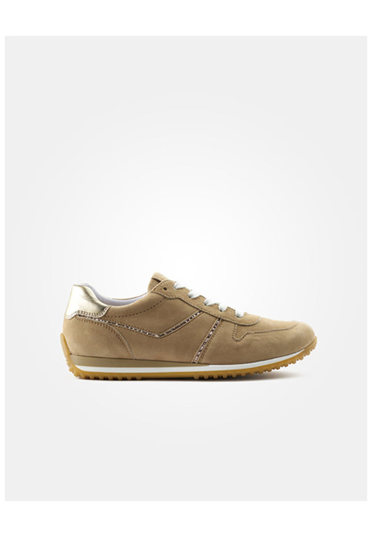 Paul Green Sneaker Leder Braun/Gold