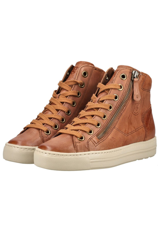 Paul Green Sneaker Leder Cognac