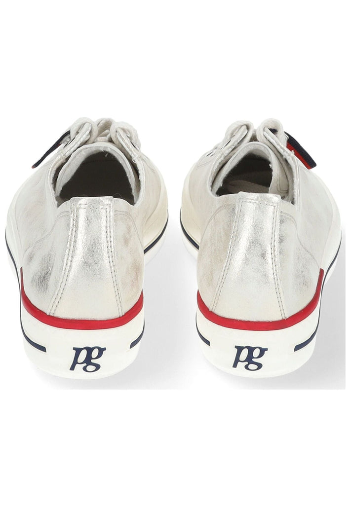 Paul Green Sneaker Leder Metallic Silber