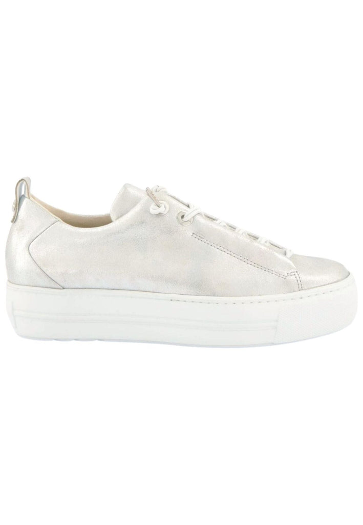 Paul Green Sneaker Leder Metallic Silver
