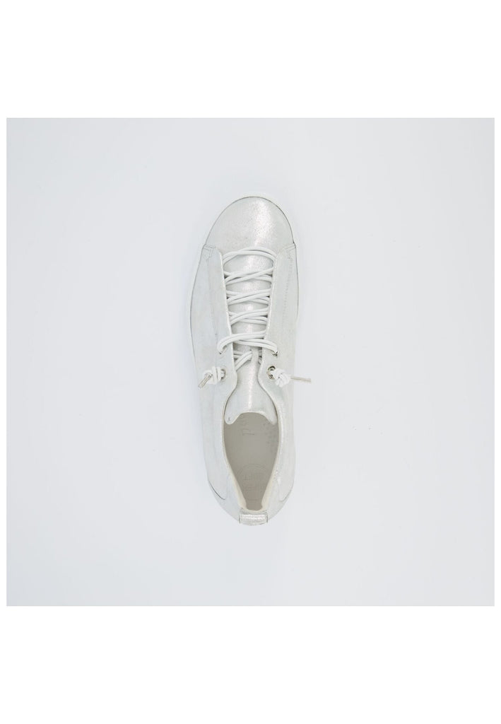 Paul Green Sneaker Leder Metallic Silver
