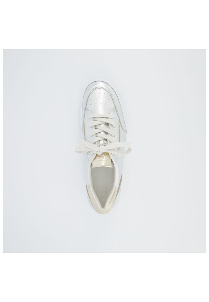 Paul Green Sneaker Leder Metallic Silver