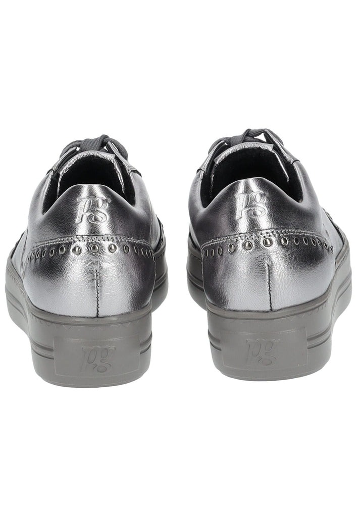 Paul Green Sneaker Leder Metallic Silver