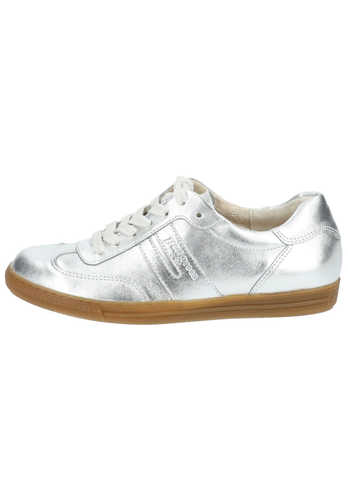 Paul Green Sneaker Leder Metallic Silver