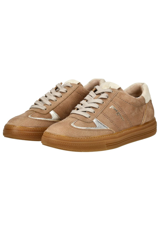 Paul Green Sneaker Leder Mittelbraun