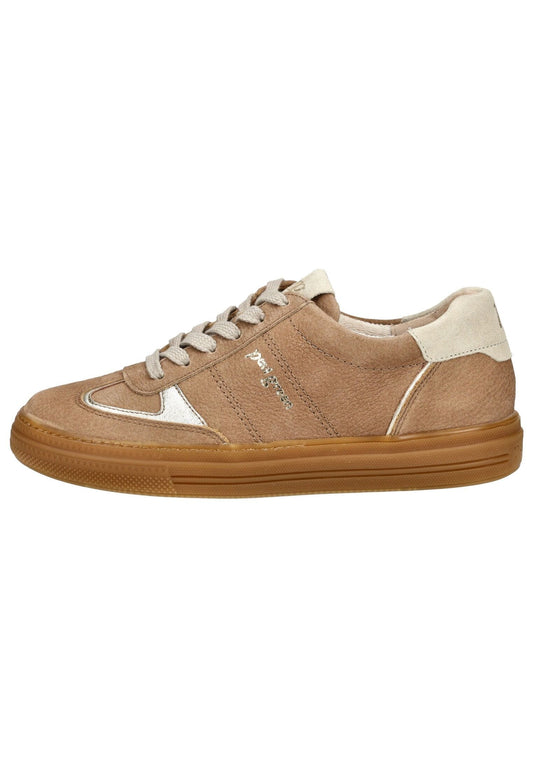 Paul Green Sneaker Leder Mittelbraun
