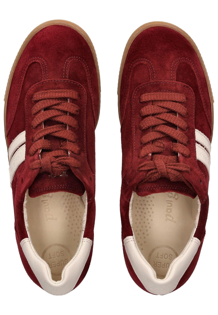 Paul Green Sneaker Leder Rot/Weiß
