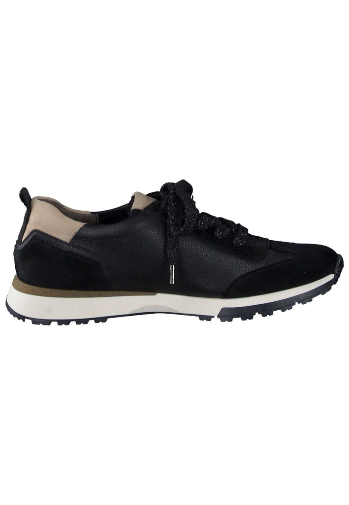 Paul Green Sneaker Leder Schwarz Kombi