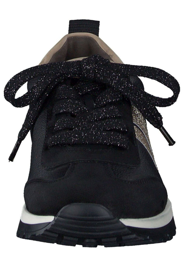 Paul Green Sneaker Leder Schwarz Kombi