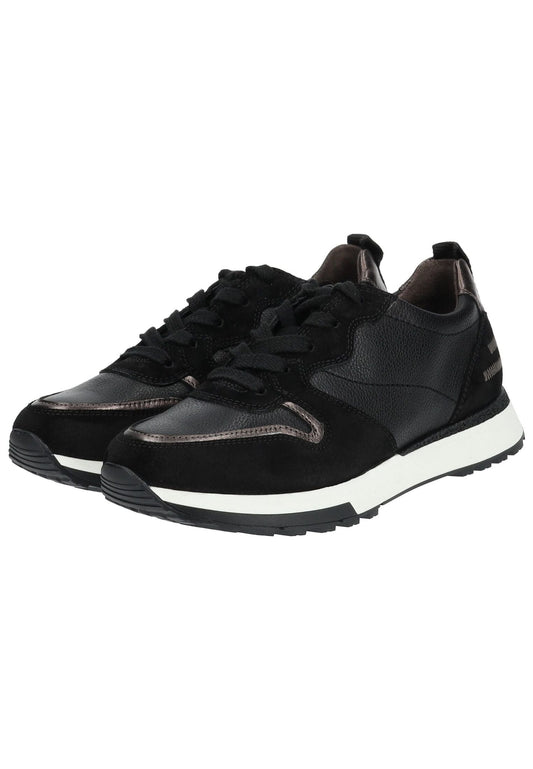 Paul Green Sneaker Leder Schwarz Kombi
