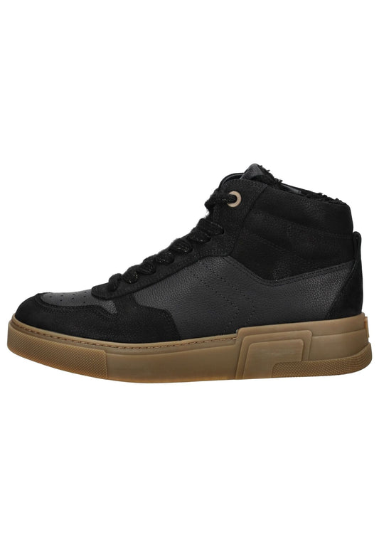Paul Green Sneaker Leder Schwarz Warmfutter