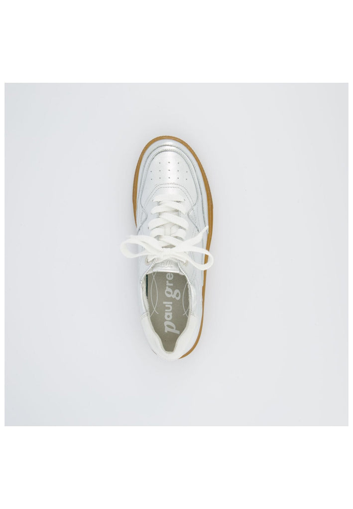 Paul Green Sneaker Leder Silber/Weiß