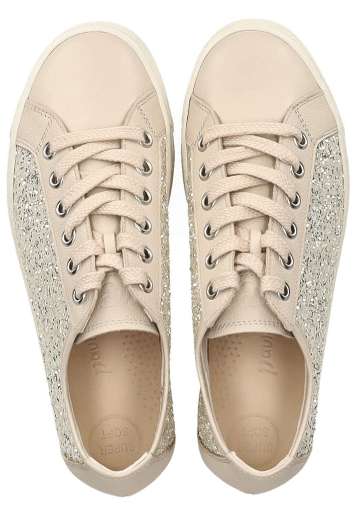 Paul Green Sneaker Leder/Textil Beige/Gold