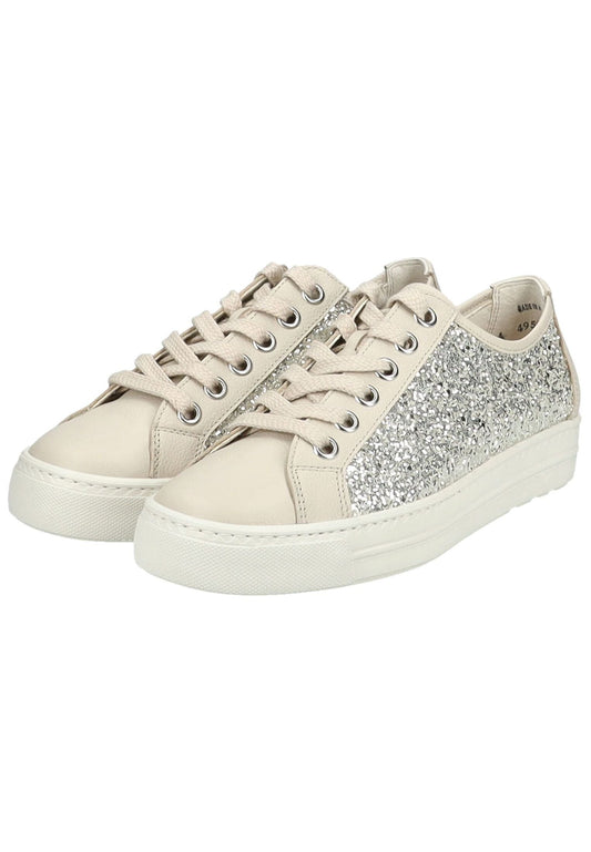 Paul Green Sneaker Leder/Textil Beige/Gold