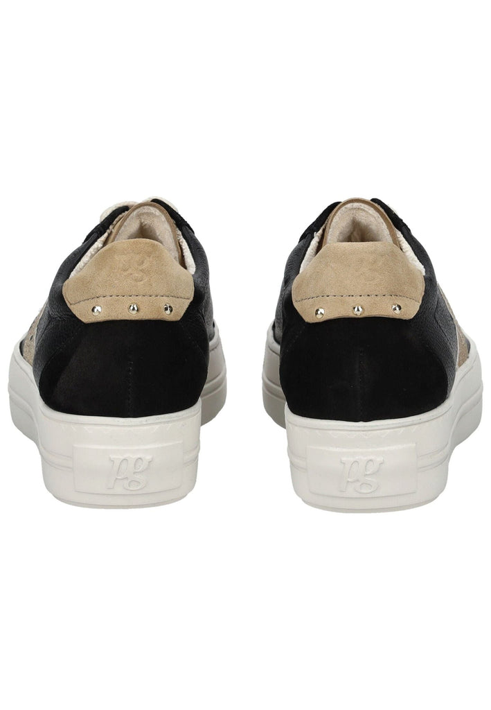 Paul Green Sneaker Leder/Textil Schwarz/Gold