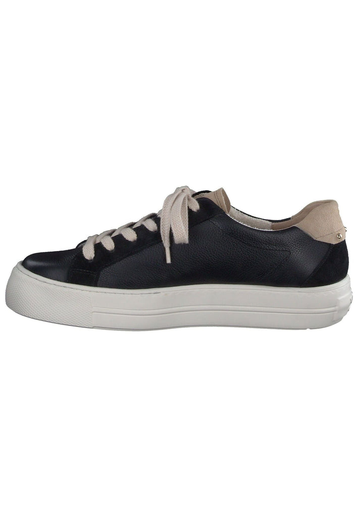 Paul Green Sneaker Leder/Textil Schwarz/Gold