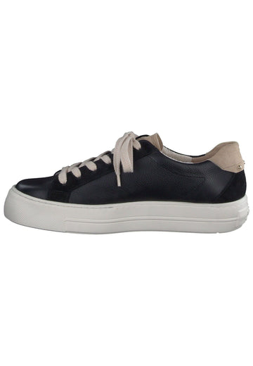 Paul Green Sneaker Leder/Textil Schwarz/Gold