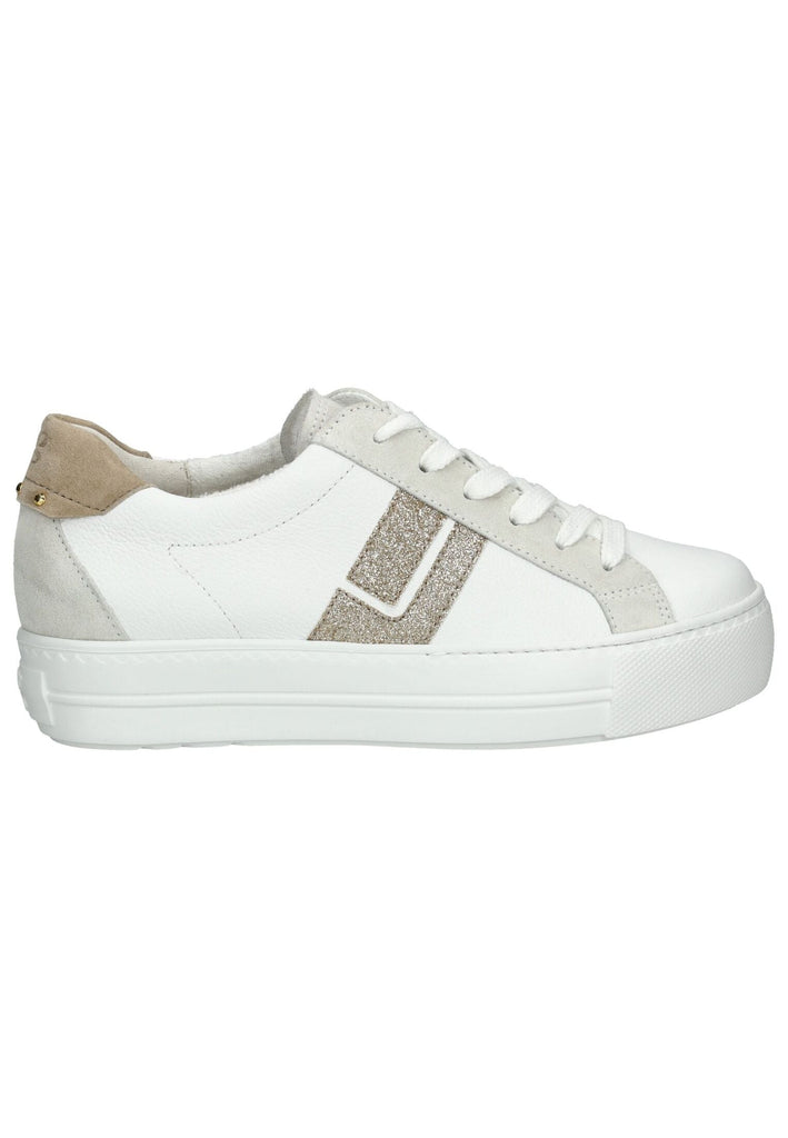 Paul Green Sneaker Leder/Textil Weiß/Beige