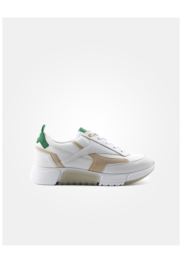 Paul Green Sneaker Leder/Textil Weiß/Braun