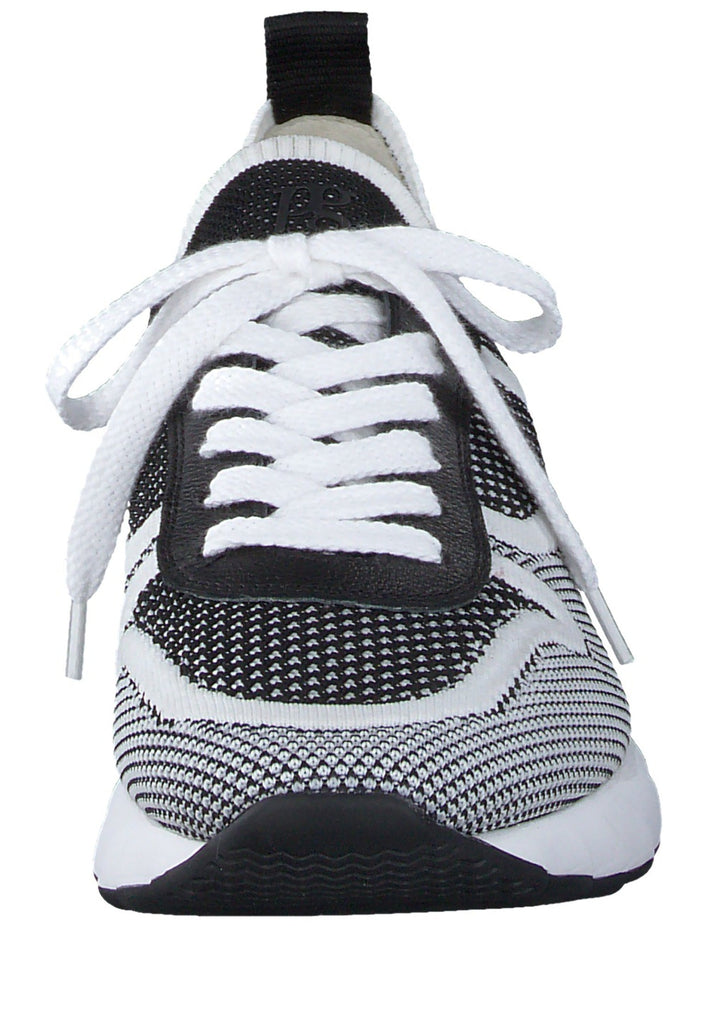 Paul Green Sneaker Leder/Textil Weiß/Schwarz