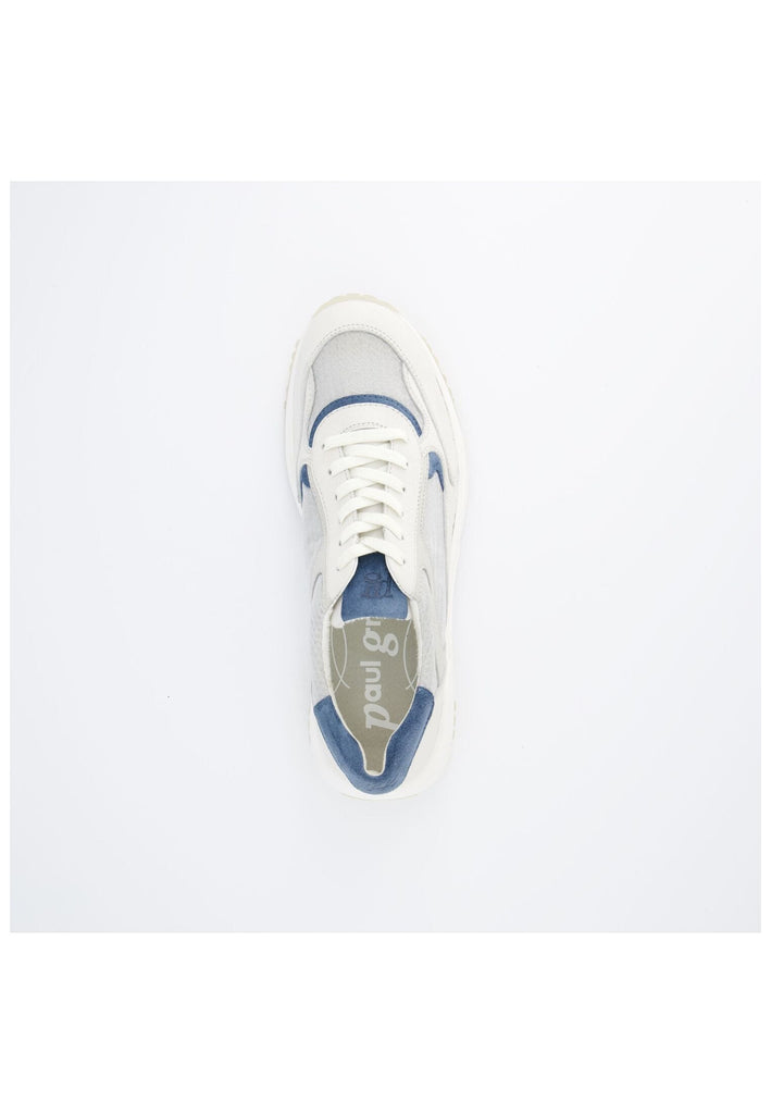 Paul Green Sneaker Leder/Textil Weiß/Silber